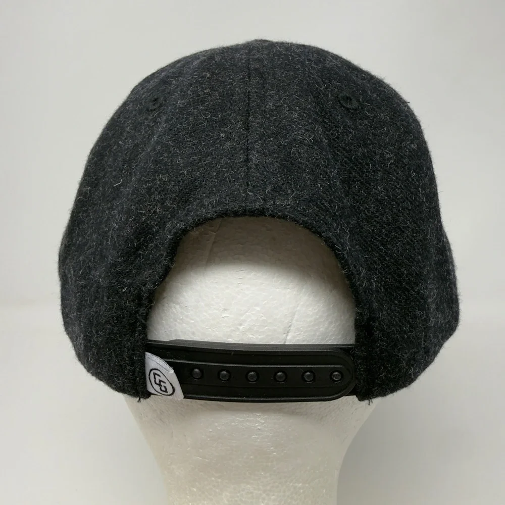 ActiveWake AWS 1982 Wool Blend Snapback Hat Charcoal Black One Size Adjustable‎